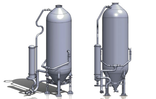 vertical digester