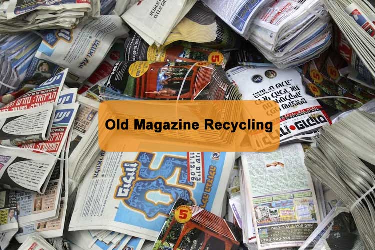 old magazine for recycling