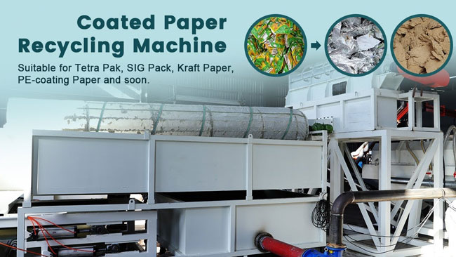coated paper recycling machine