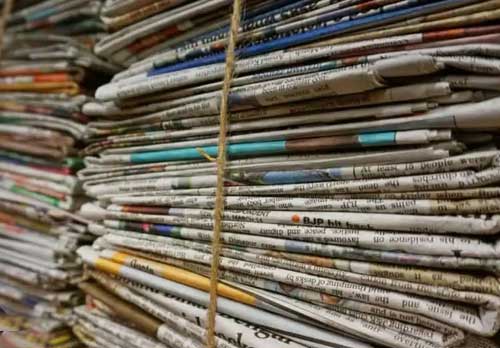 recycle old newspaper